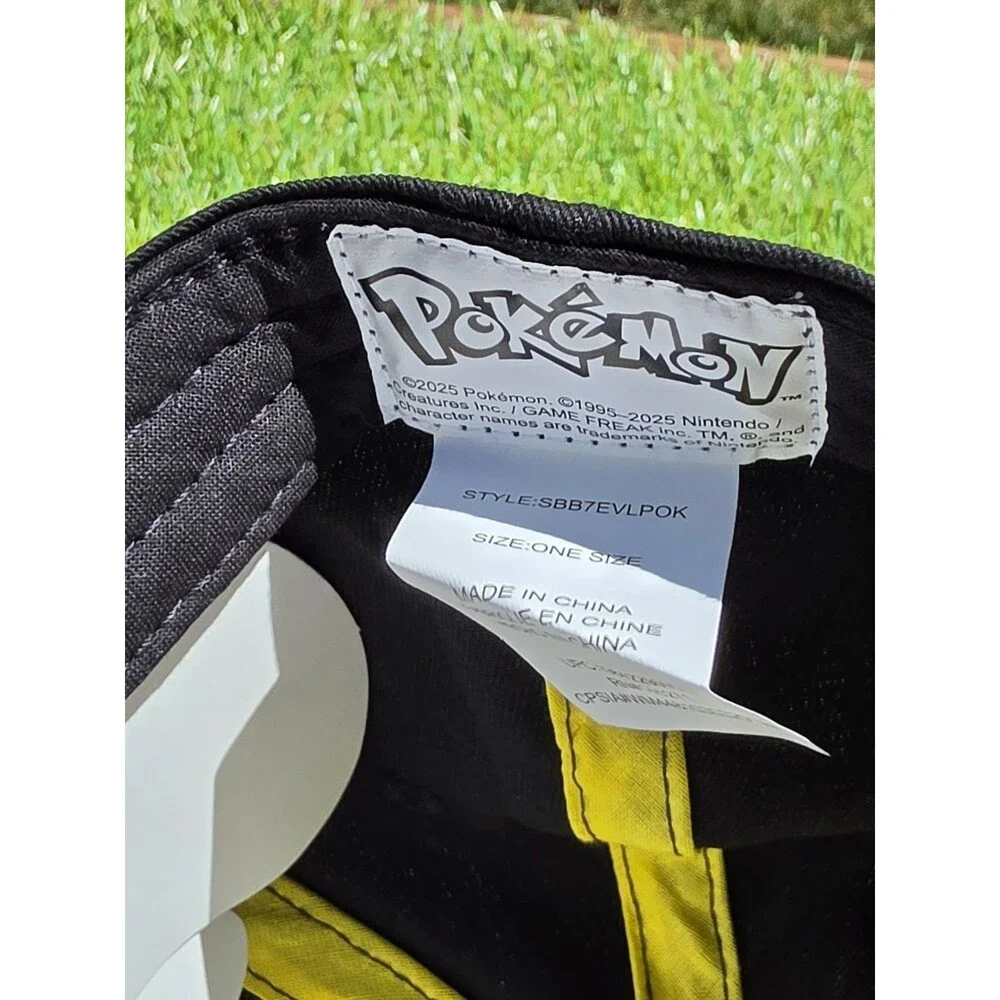 Pokemon Trainer Hat Pikachu Snapback Baseball Cap 